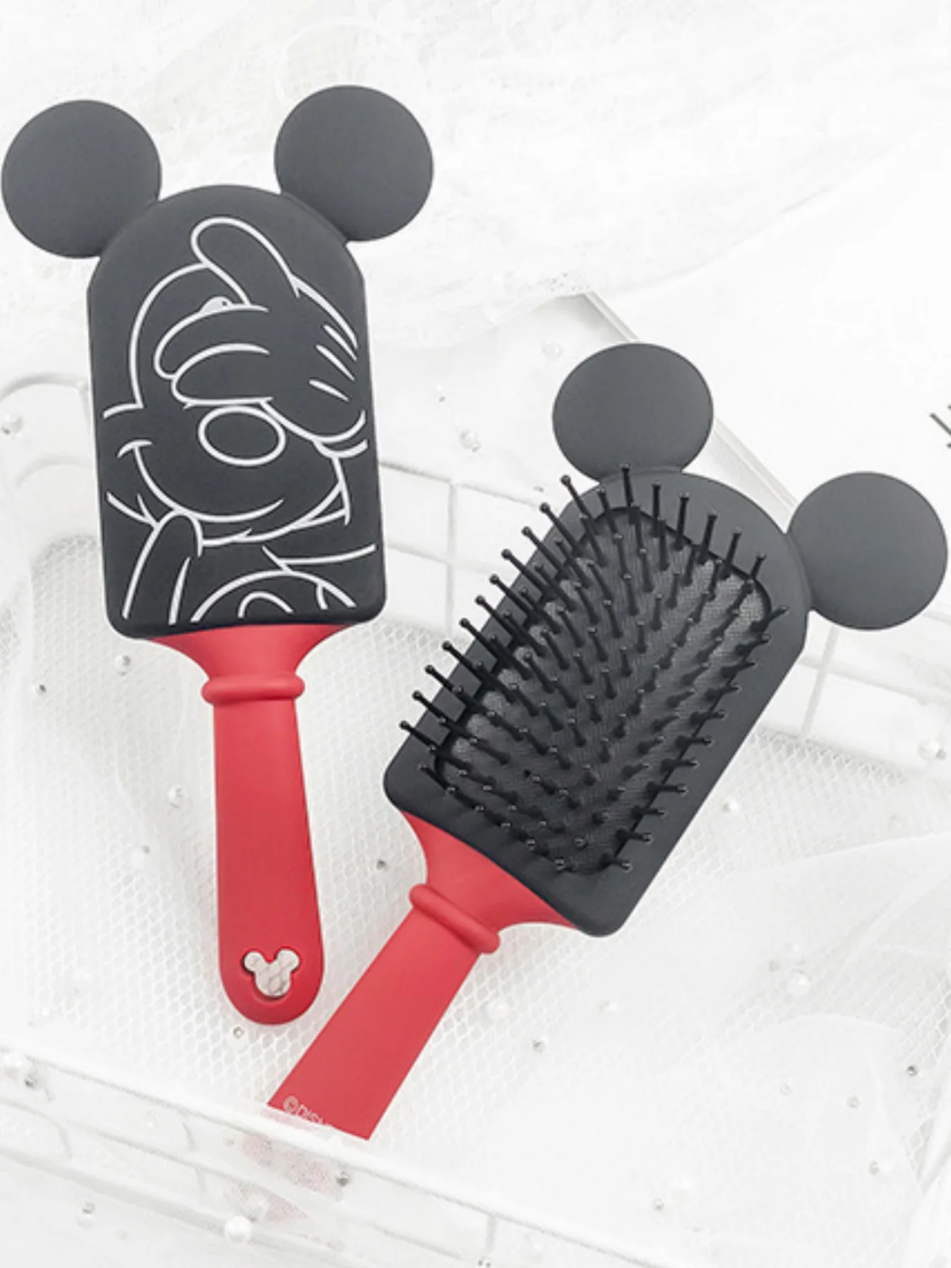 1 unidad de peines de masaje con cojín de Mickey Mouse Minnie, peine de dibujos animados, cepillo para el pelo, herramienta de peluquería, regalos de fiesta