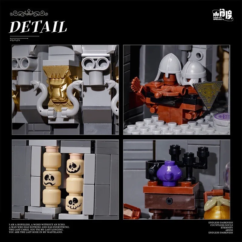 1818PCS MOC Middeleeuwen Tovenaar Toren Model Bouwstenen Magische Wereld Steen Pagode Architectuur Model Ideeën Speelgoed Cadeau voor Kid