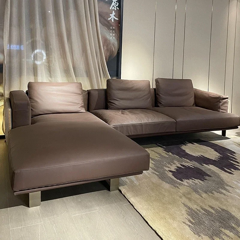 أريكة جلدية من الطبقة الأولى من جلد البقر