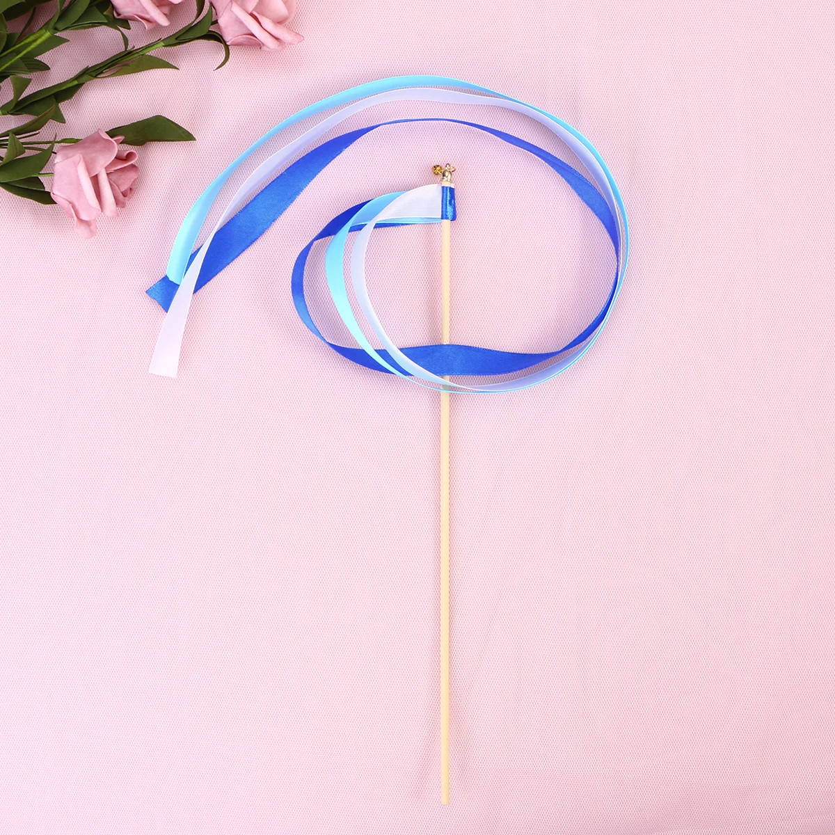 

20Pcs Wedding Ribbon Wands Ribbon Sticks Fairy Streamers Tiny Bell Ideal for Ceremony Reception Wedding Party Favors