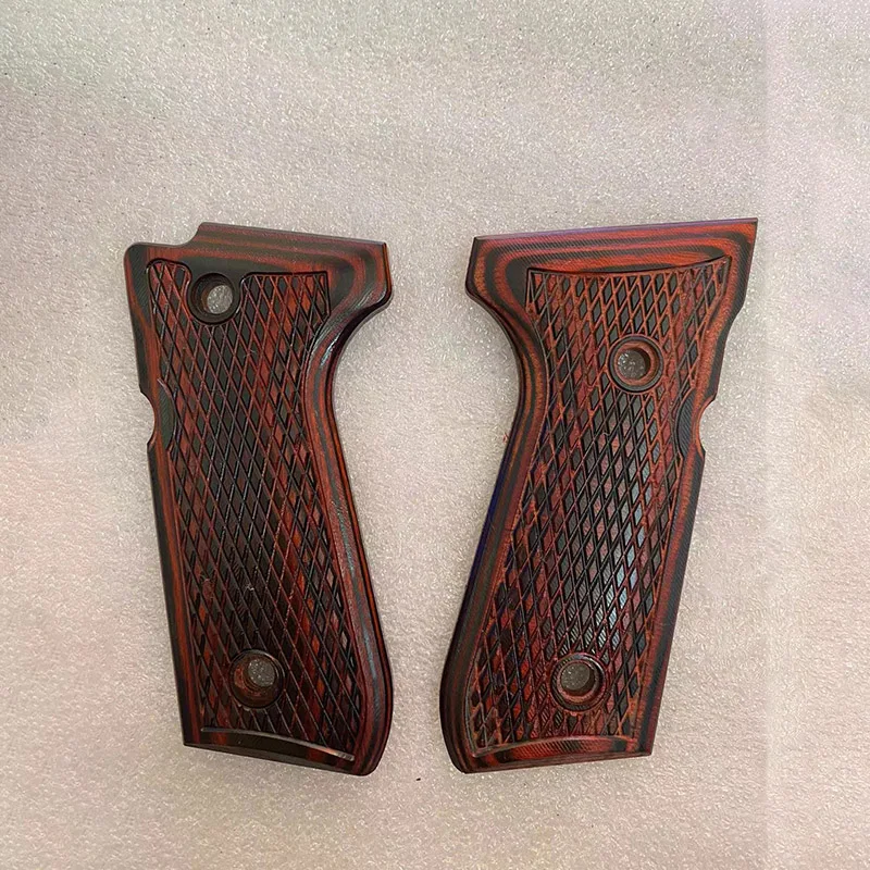 8 Patterns G10 / Wood / Micarta Material Grip Handle Scales Patches for KUBLAI N10 Beretta M92F Kublai M9A1