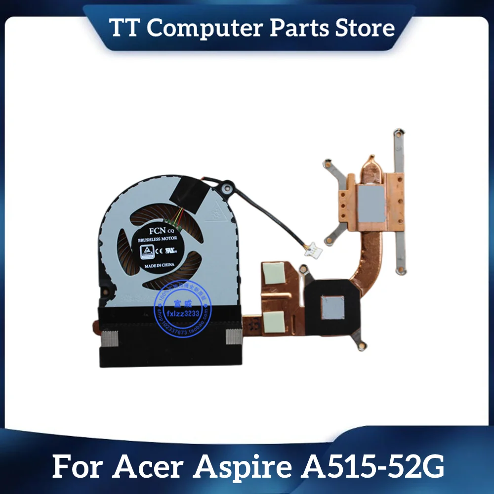 TT New Original For Acer Aspire A515-52G Laptop Heatsink With Cooling Fan N18C1 Radiator Heat Pipe Fast Ship