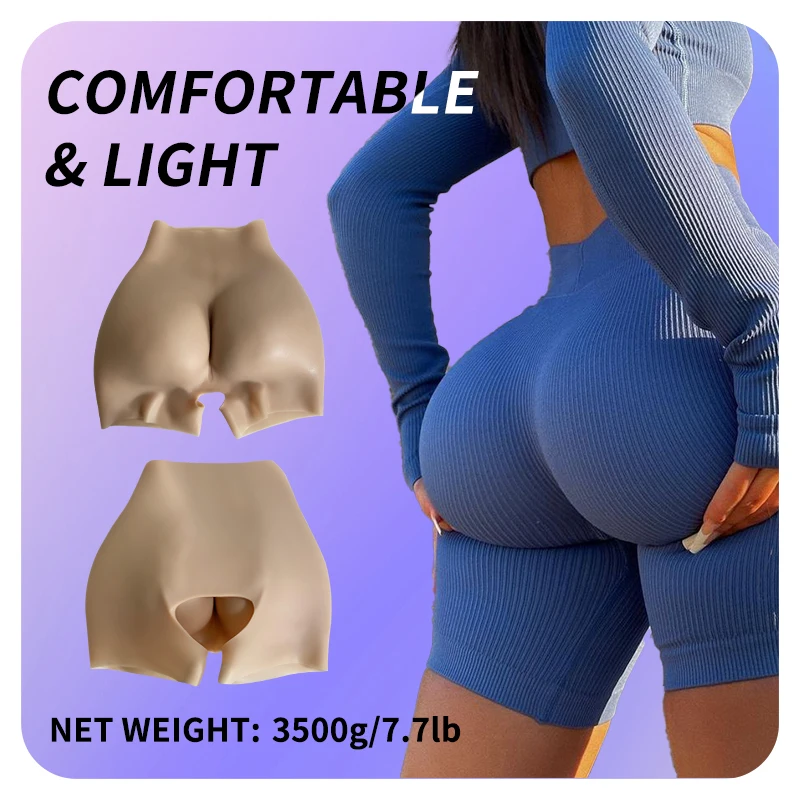 

Silicone Fake Big Butts and Hips Enhancement Shapewear Artificial Buttocks Open Shift Pants for African Woman Sexy Lady