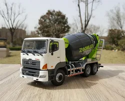 Collectible Alloy Model Gift 1:38 Scale Zoomlion Concrete Mixer Truck,HiNO 700 Trator Engineering Machinery DieCast Toy Model