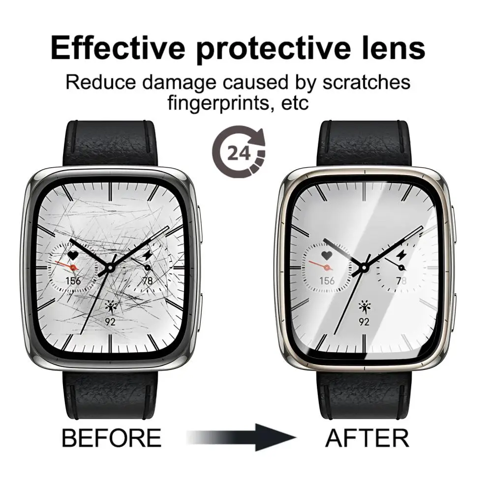 1-3PCS Screen ProtectorสําหรับAmazfit Active 2 Square Anti-Scratchป้องกันหน้าจอสําหรับAmazfit Active 2 สแควร์ป้องกันฟิล์ม