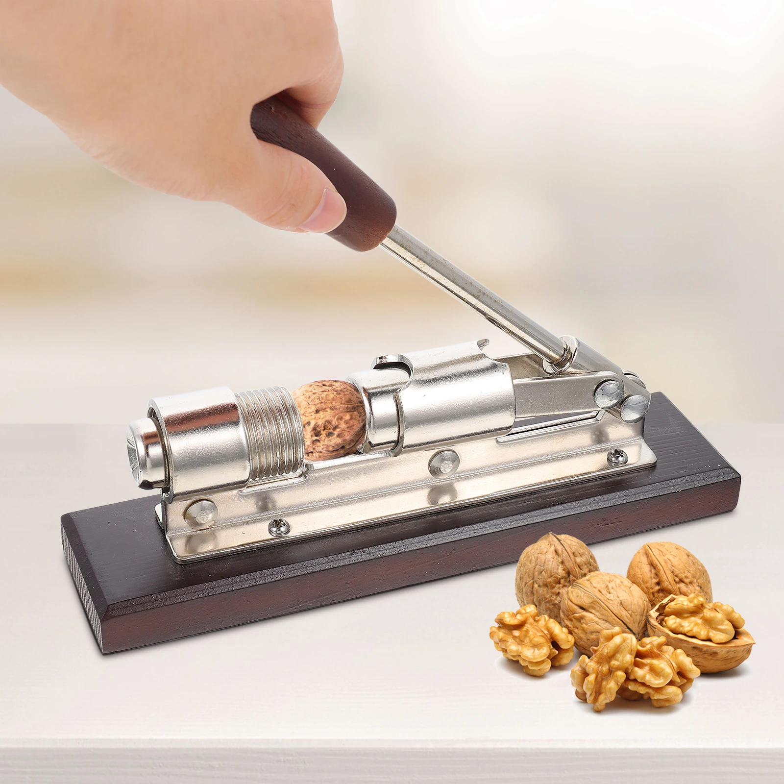 

Walnut Cracking Tool Nut Opener Wear Resistant Portable Kitchen Gadget Convenient Household Veggie Tool Pecan Cracker