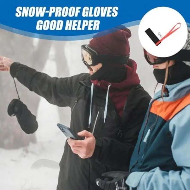 

652F 4 Pcs Sport Glove Safety Straps Handcuff Glove Straps Ski Accessories for Unisex