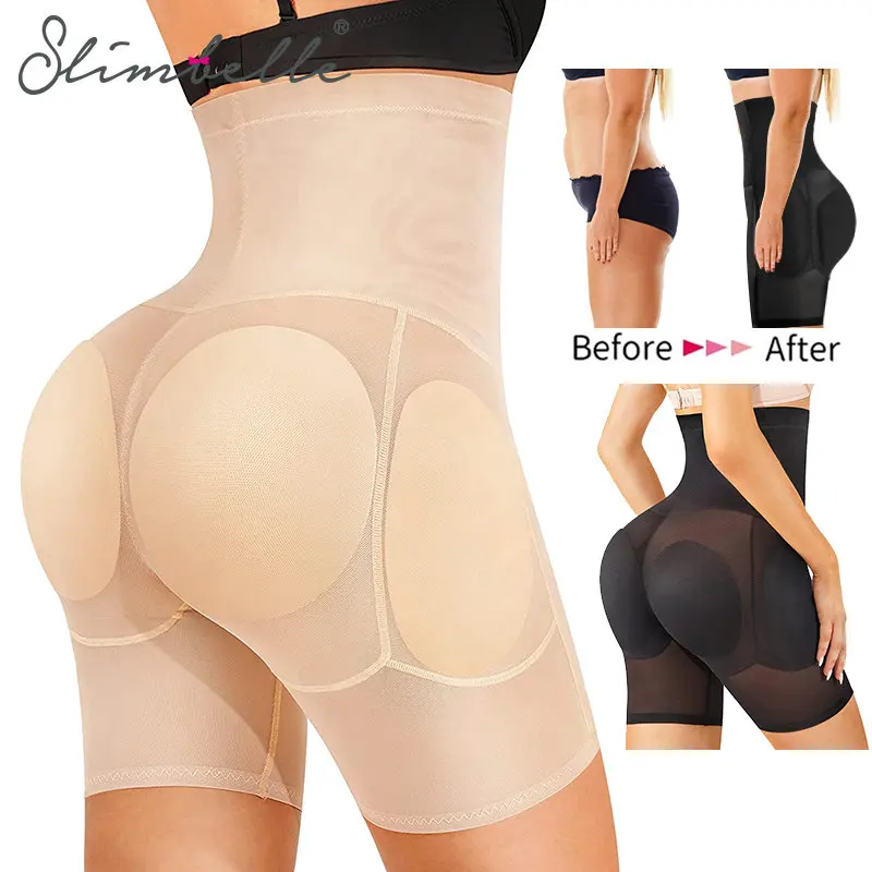 Fake Ass Sexy Butt Lifter Shaper High Waist Slim Hip Lifting Body Shapers with Hips Padded Shapewear Control Panties for Women