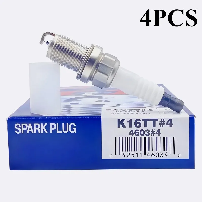 

4Pcs K16TT 4603 Spark Plugs Fit For A4 A8 E30 E32 Auto Replacement Parts