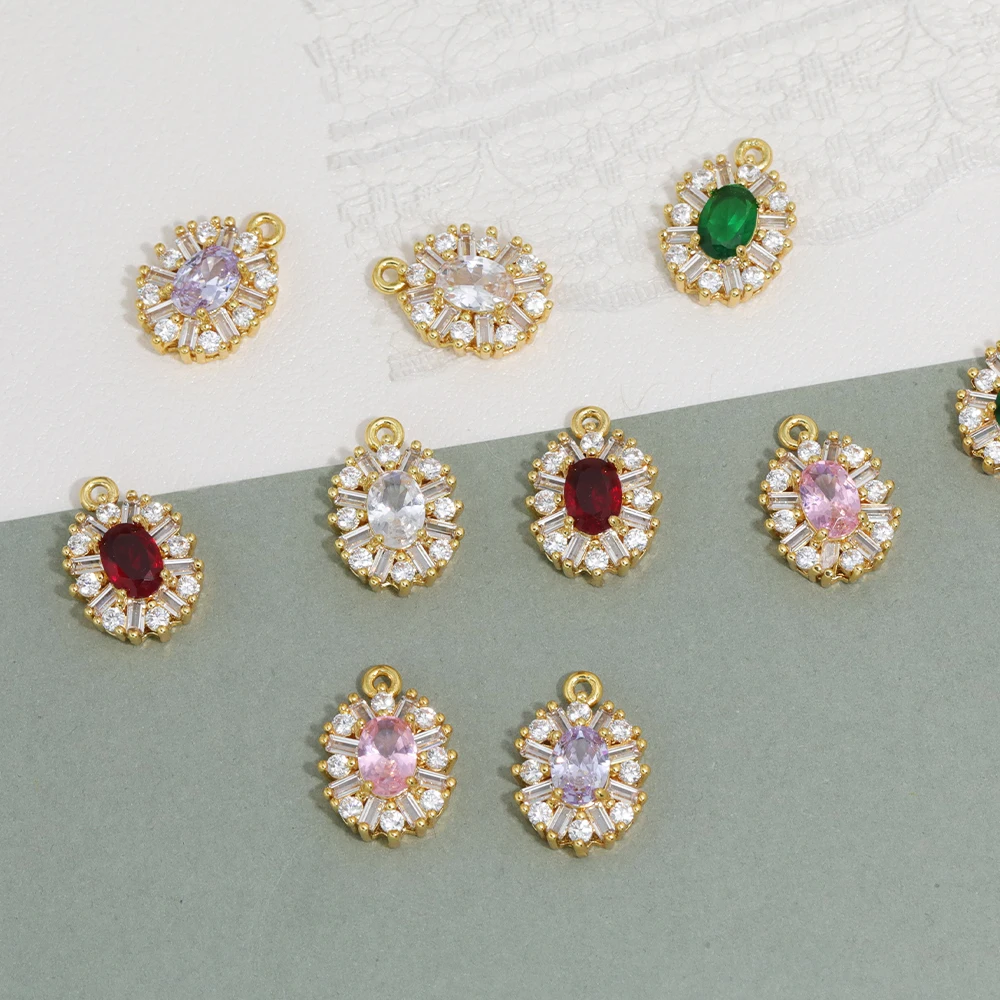 

Cordial Design 40Pcs 12*16MM Hand Made/DIY Pendant/Jewelry Accessories/Flower Shape/Copper Charms/Genuine Gold Plating #194628