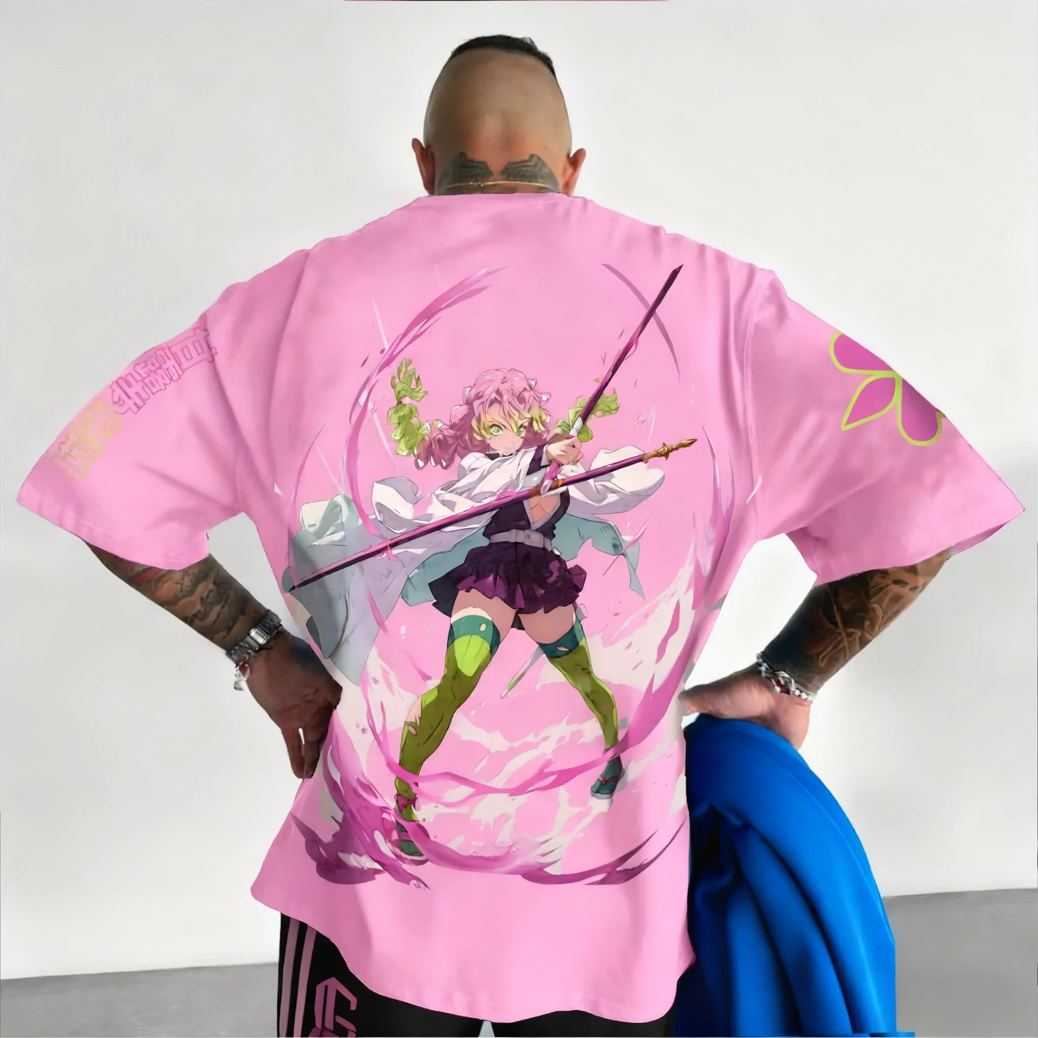 2025 Demon Slayer Anime Stampa Puro cotone a maniche corte da uomo e da donna Allentato sportivo Moda estiva T-shirt girocollo