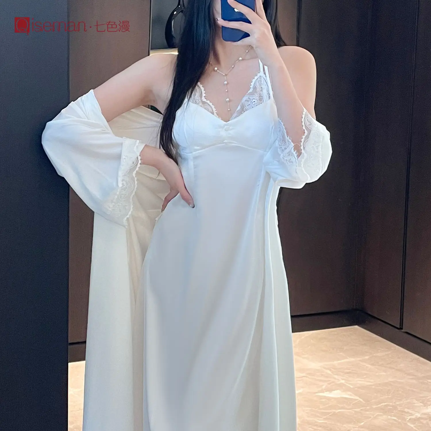 two-pieces-kimono-robe-set-womens-silky-satin-bathrobe-gown-sleep-suit-summer-v-neck-lace-sleepwear-nightgown-gown-lingerie