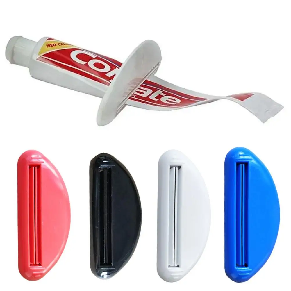 1PC Multifunction Manual Toothpaste Dispenser Cream Tube Squeezer Bathroom Squeeze Paste Extruding Clip Squeezing Clamp