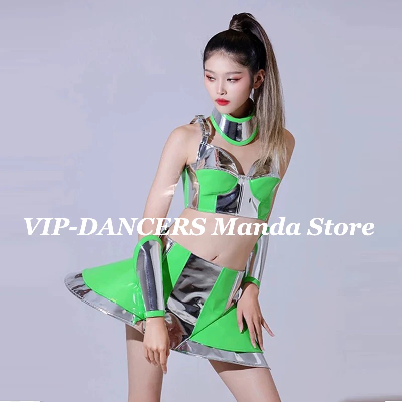 Candy Color Sexy Split Suit Nightclub Gogo Dance Costume Dancer Singer Stage Wear Party Rave Outfit Drag Queen Clothes VDB6026