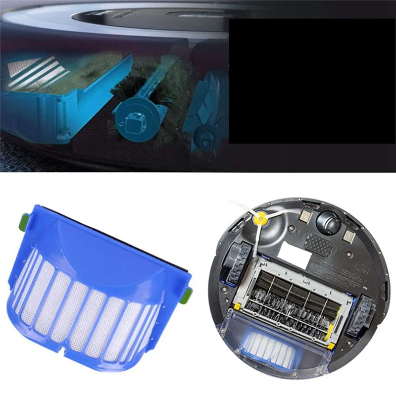 Для iRobot Roomba 600 серии 605 671 692 630 631 650 651 655 660 585 Робот-пылесос Hepa-фильтр Основная боковая щетка # ABLE