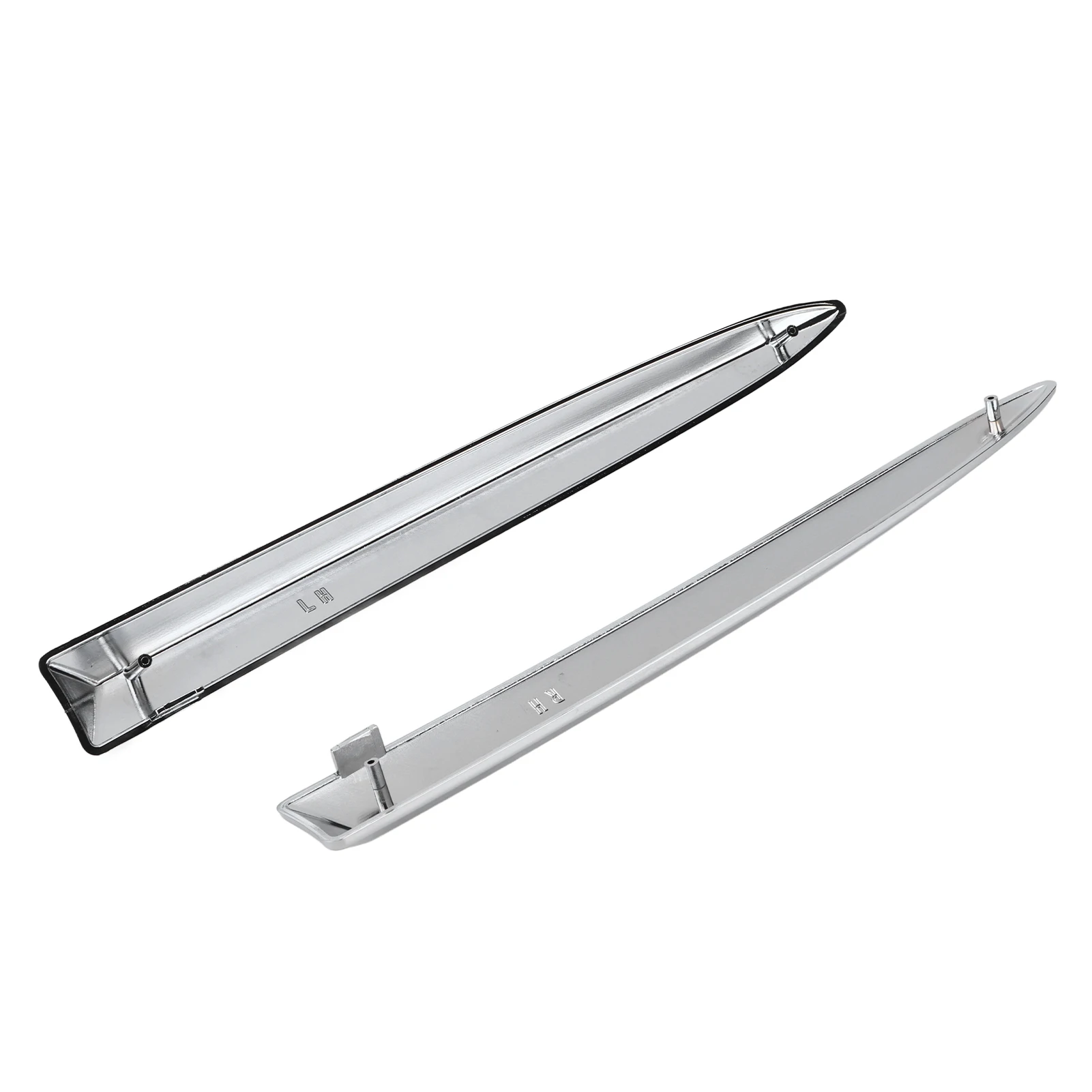 Bumper Upper Molding Trim 735455041 Car Front Bumper Upper Molding Chrome Trim 735455041 Replacement for  500 2007‑2015