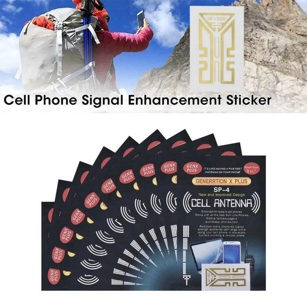 Cell Phone Signal Sticker Professional Stable Signal Booster Portable Mobile Phone Antenna Signal Enhance Patch Camping Tools