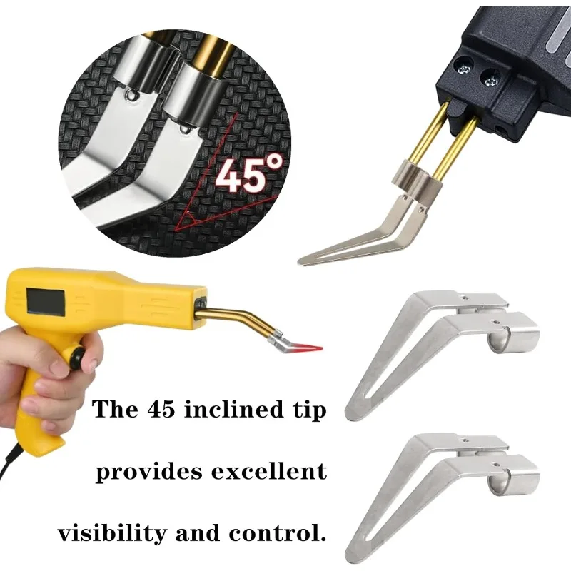 

10 шт., пластиковые сварочные насадки, профессиональный треугольный скребок из нержавеющей стали, пластиковый сварочный комплект для замены автомобильного бампера