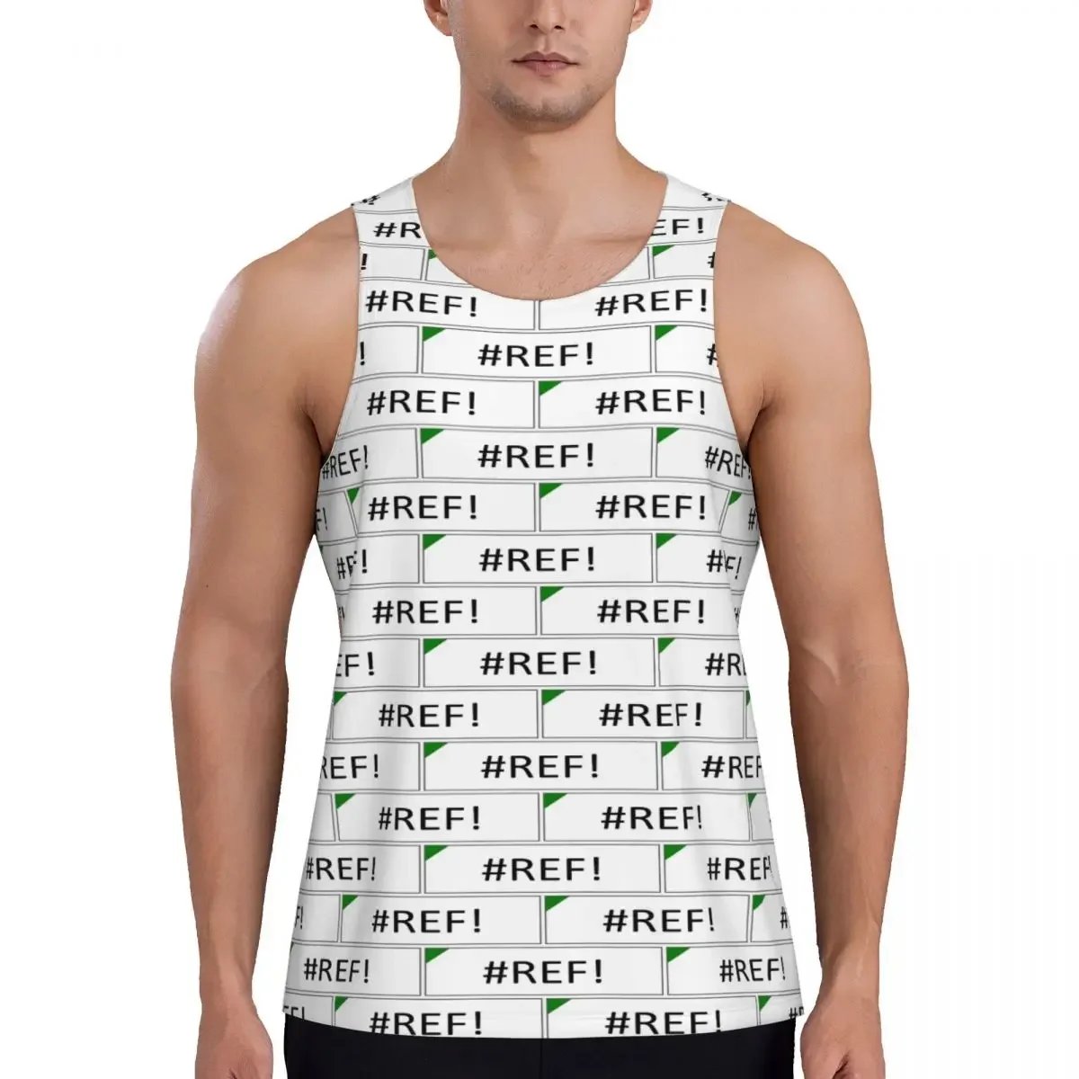 Quick Dry Excel #REF! Error Gym Tank Muscle Sleeveless Shirt Bodybuilding Breathable Vest