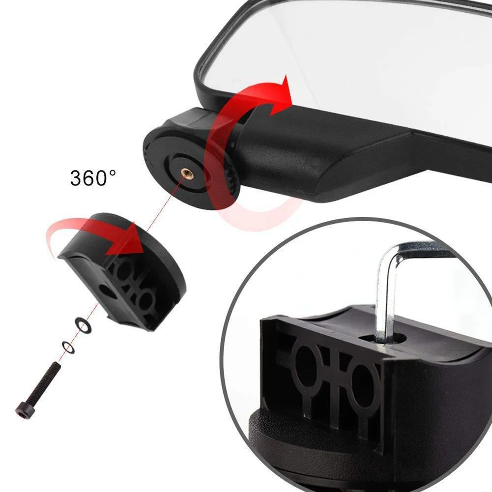 

Outdoor Vehicles Adjustable Side Mirrors Rear View Mirrors Adjustable Side View Mirrors Accessory Quick Installation