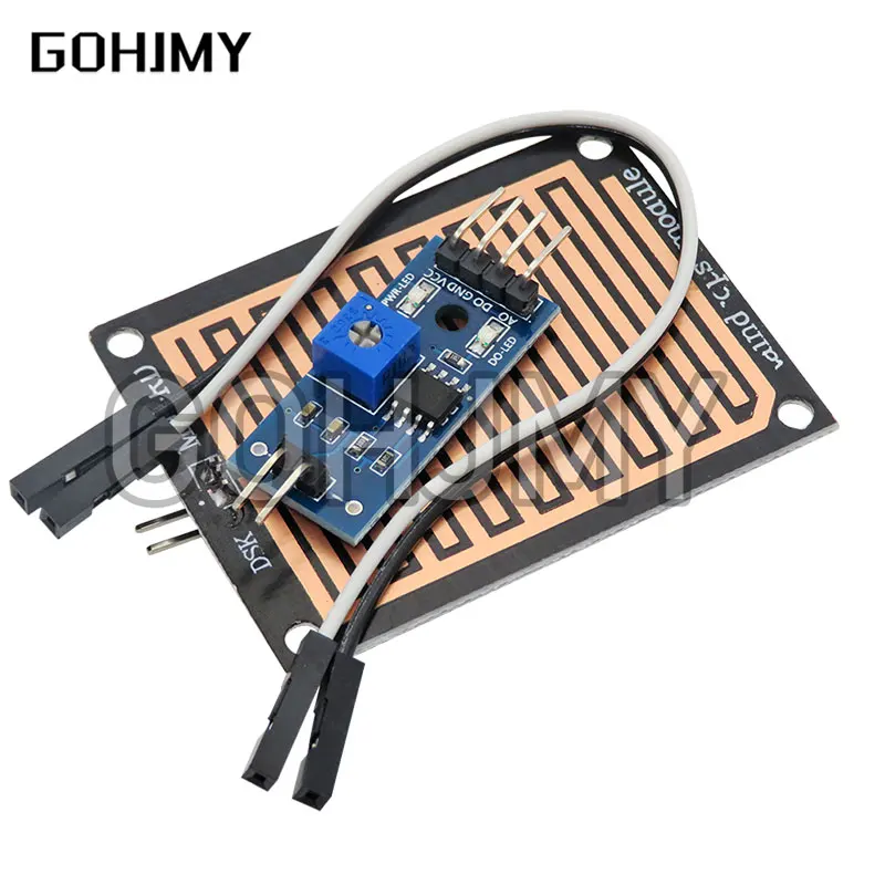 1 set/lotto Modulo sensore di rilevamento neve/gocce di pioggia Modulo meteo pioggia Umidità