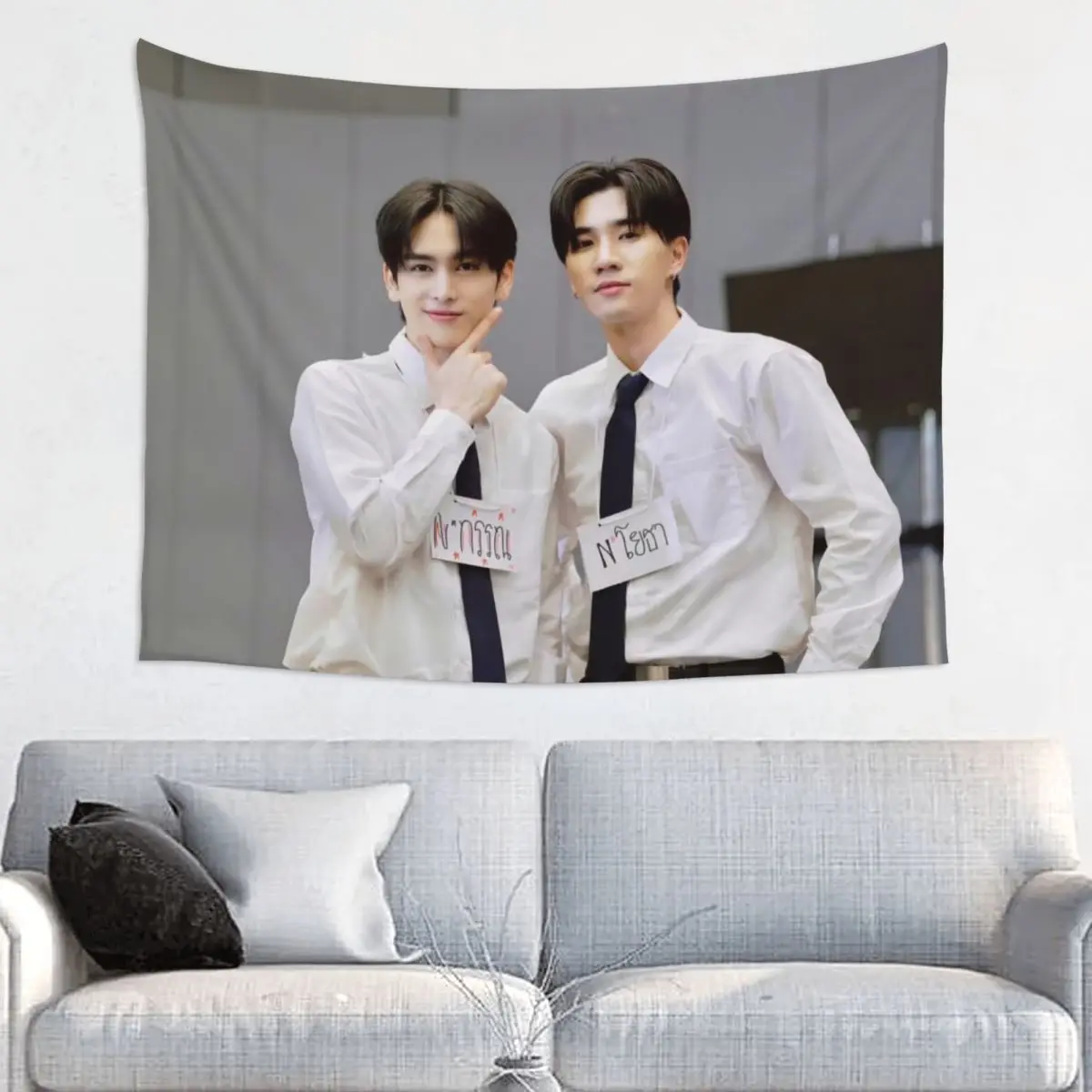 Perthsanta Juniormark Forcebook Thai TV Perfect 10 Liners Drama Stills Photo Background Hanging Wall Cloth Picture Home Tapestry