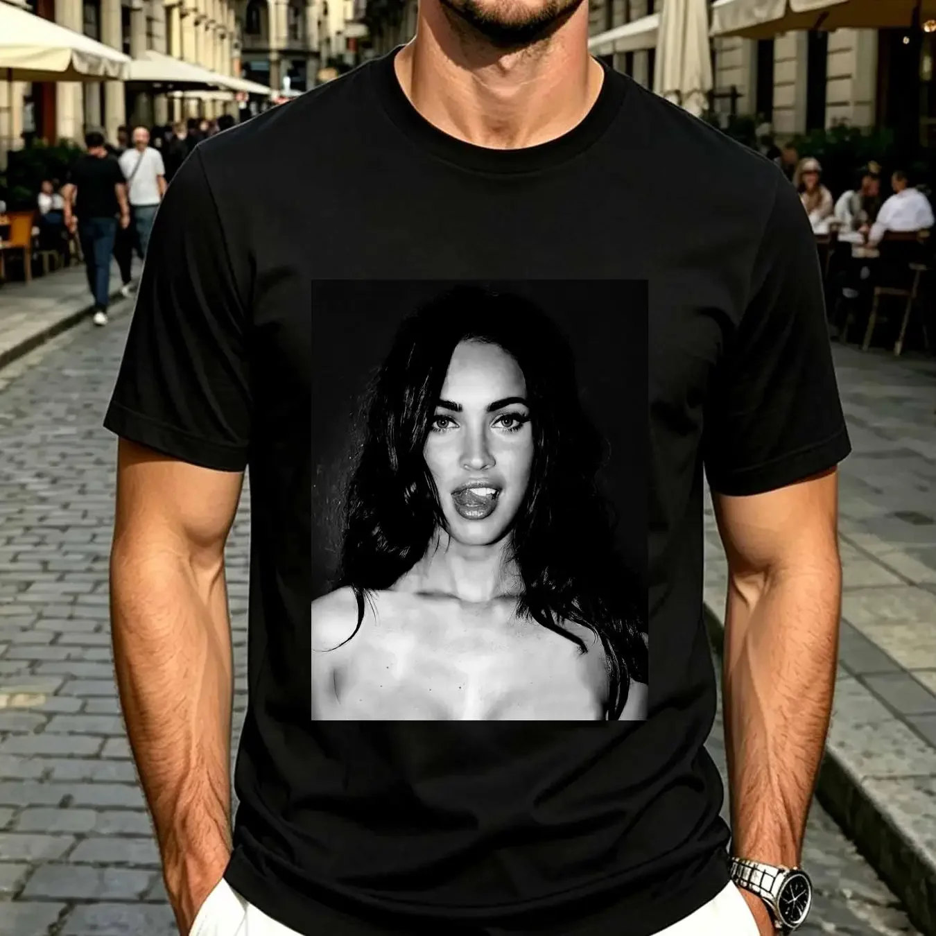 washed T Shirt Megan Fox Vintage 90s Jennifer s Body Sizes 4XL long or short sleeves vintage Washed Slightly Stylish