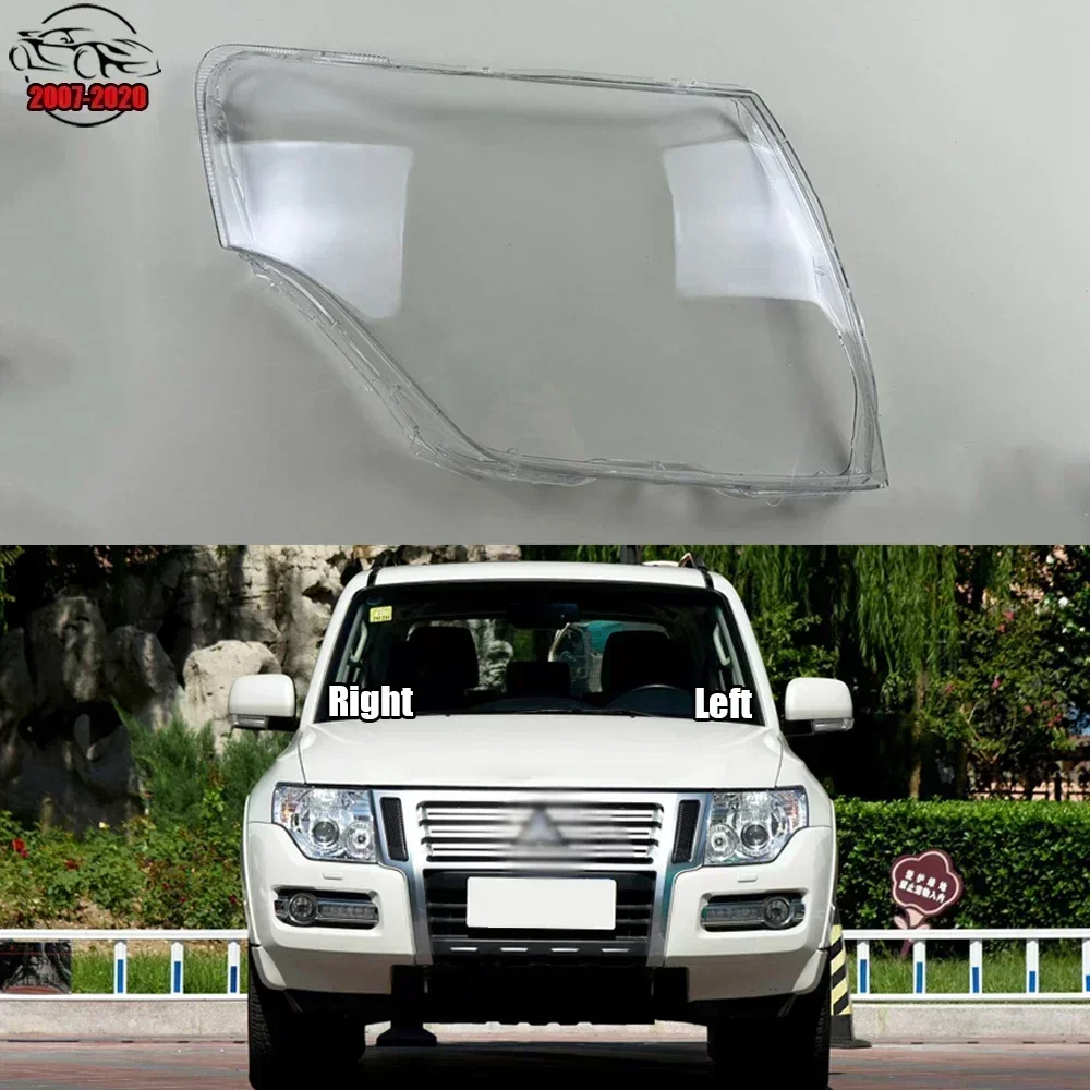 

For Mitsubishi Pajero V93 V97 V98 2007-2020 Headlamp Cover Transparent Headlight Shell Lens Plexiglass Auto Replacement Parts