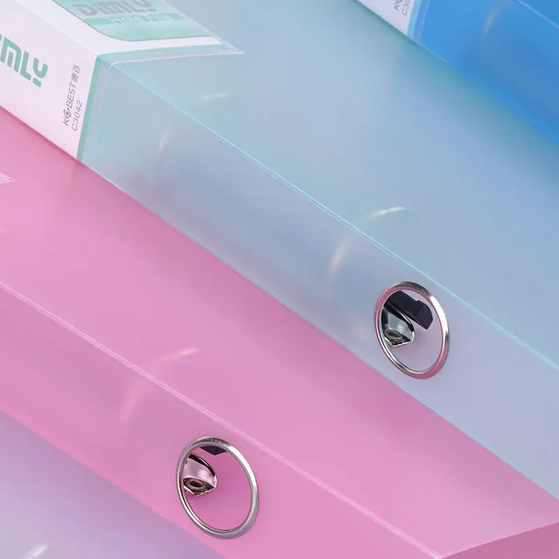 Picture 5: Clear Plastic Files A4 Binder 2-Rings Folder For Documents A4 Paper File Organizer 2-Ring Binder A4 Filing Cabinet