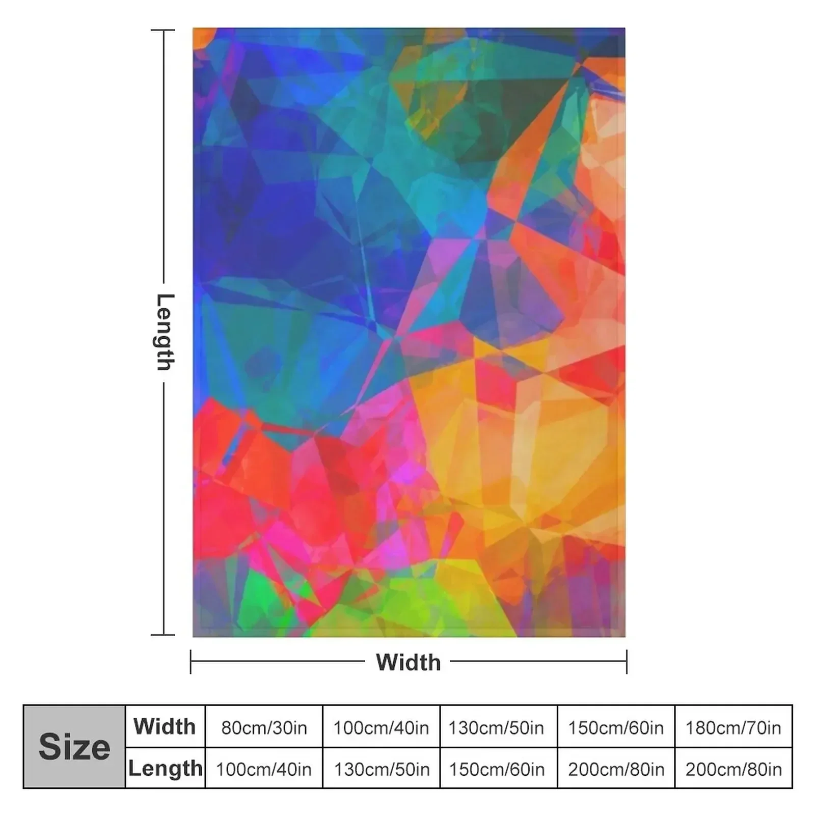 Vibrant Abstract Color Burst Throw Blanket Designers Luxury Brand Bed covers Blankets