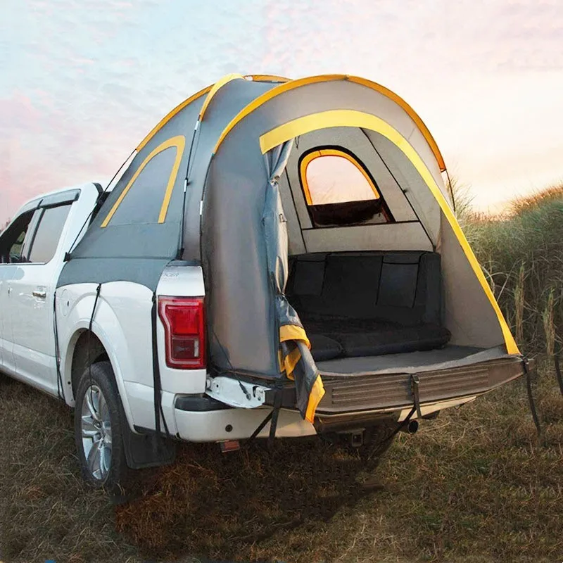 Outdoor Pickup Truck Tent Waterproof Double Layers Self-driving Tour Truck Bed Tent Family Camping Traveling Truck Tail Bed Tent