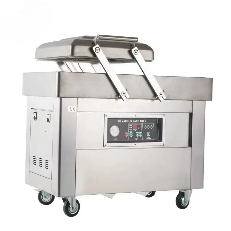 400/2SB Vertical Double Chamber Fish, Steak, Hardware, Liquid Beef Vacuum Packaging Machine, Vacuum Sealing Machine