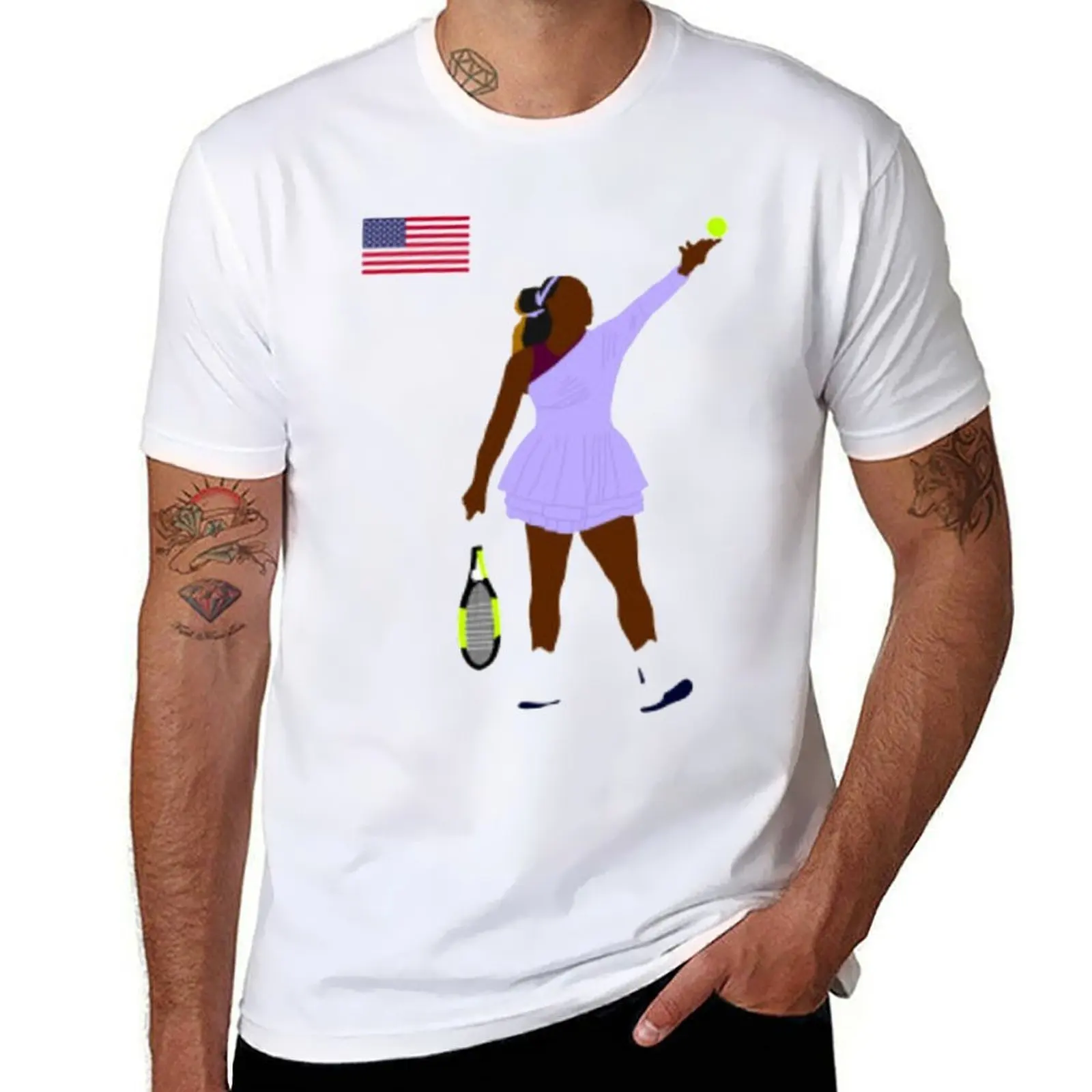 

Serena Williams T-Shirt man t shirt cotton funny t shirts dark humor T-Shirt