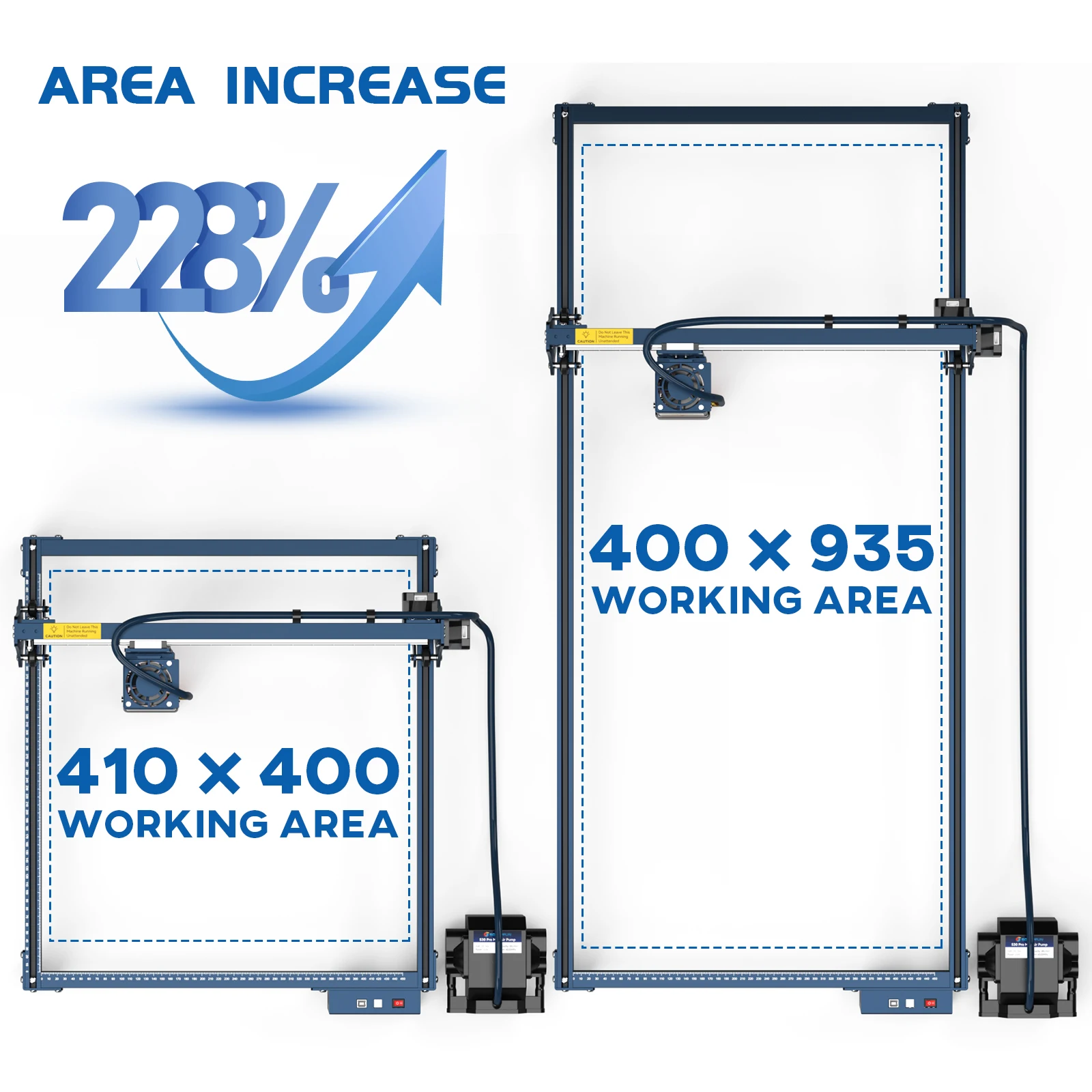 

SCULPFUN S30 Engraving Area Expansion Kit for S30/Pro/Pro Max Engraving Machine Y-axis Extension Kit Engraving Area 950x400mm