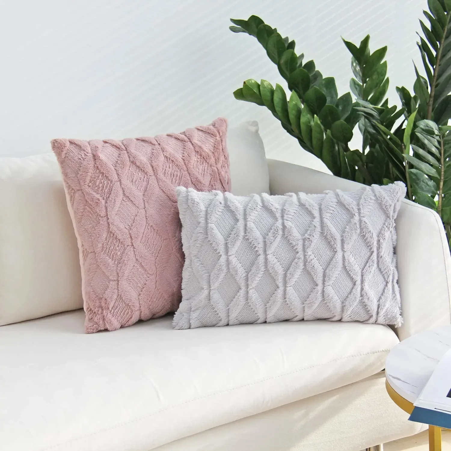 장식용 소파 쿠션 커버, 거실 의자 홈 베개 케이스, 30x50cm, 45x45cm