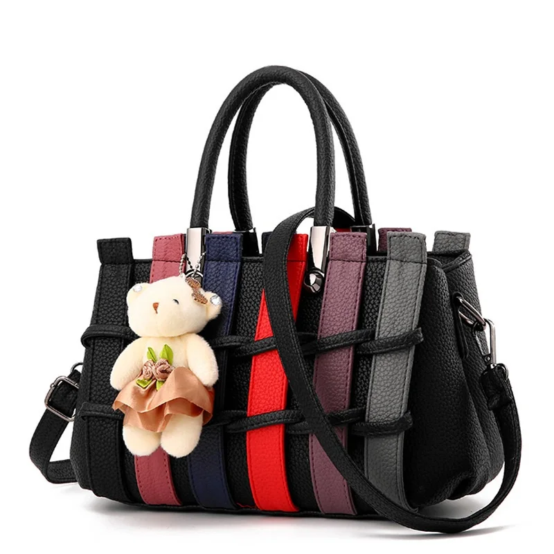 2024 New Arrival Bags for Women Sweet Fashion Color Black Grey Pink Purple Blue Zipper Handbag Office Ladies Practical Handbags