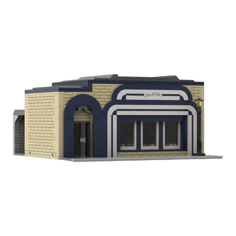 2007 pièces MOC Modèle de restaurant de rue modulaire Blocs de construction Jouet de construction DIY Idée cadeau de Noël Éducation créative Brique
