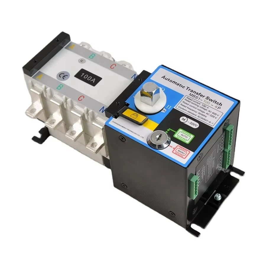 Electrical Automatic Transfer Switch ATS 100A 4p Dual Power Switch