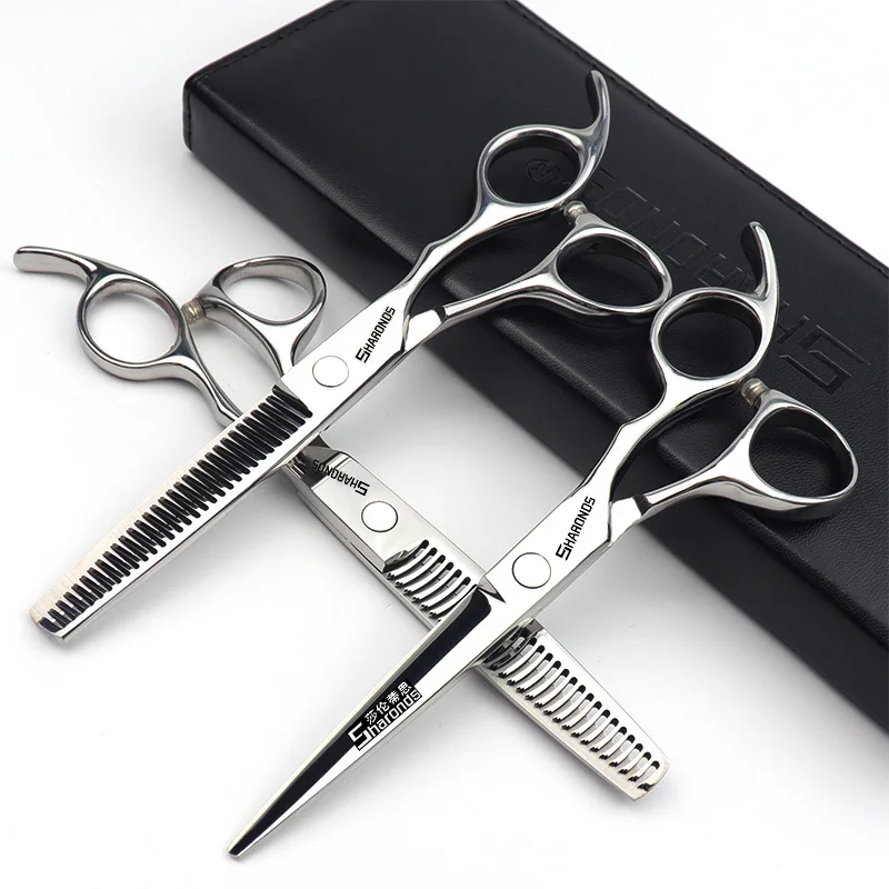 

Professional Scissors, Japanese Barber Salon, Professional Stylist's Exclusive 6-inch Flat Cutting, Scarless Teeth Cutting Set.