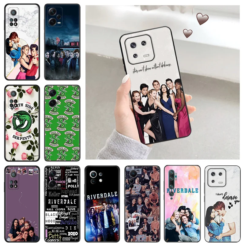 Silicone Soft Phone Case for Redmi Note 13 Pro 4G 5G 12 12c 13c Xiaomi 12t 12x 13Lite 12Lite Riverdale South Side Serpents Cover