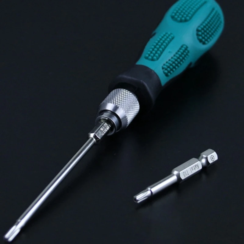 Y1UB 1/4 Screwdriver Handle Firm Long Short Screw Driver Bit Holder for Electrician