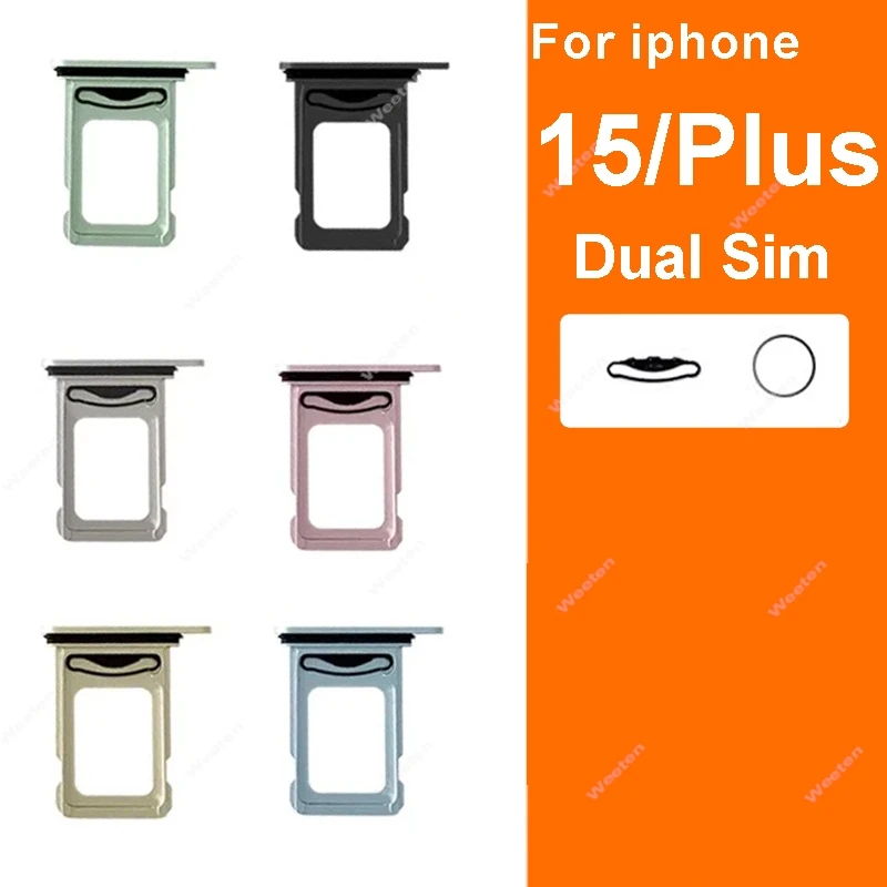 SIM Card For iPhone 15 Plus 15plus SIM Card Tray Holder SIM Card Reader Slot Replacement Repair Parts