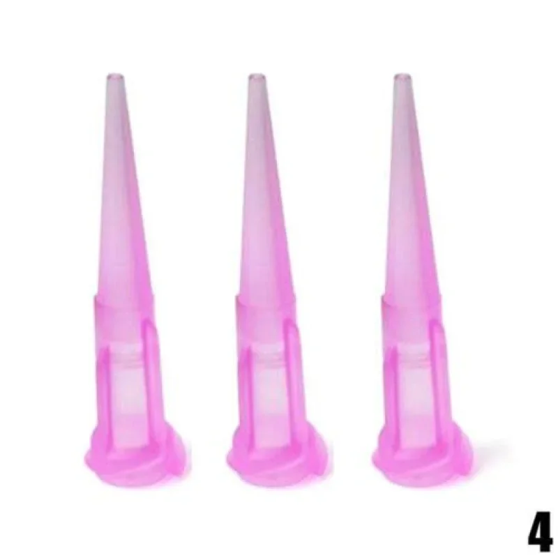 25/50/100 pièces 14-30G TT aiguilles de distributeur de liquide à tête d'épingle conique en plastique pointe aiguille de colle en plastique, pour le remplissage de liquide de colle