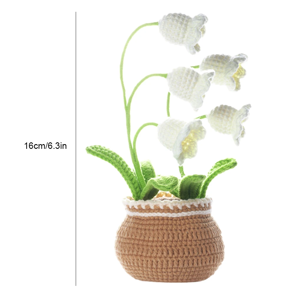 اليدوية زهرة محبوك عدة مع برنامج تعليمي الفيديو بوعاء الزهور الكروشيه عدة الكروشيه الخياطة زهرة عدة DIY بها بنفسك لوازم الحياكة