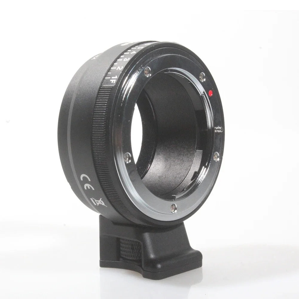 Commlite CM-NF-NEX Lens Mount Adapter with Aperture Dial, Nikon G,DX,F,AI,S,D type Lens to Sony E-Mount NEX Camera