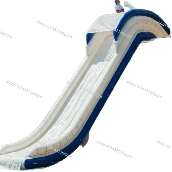 

Water Yacht Slide Inflatable Floating Row Diving with Mesh Swimming Pool Floating Table Bar