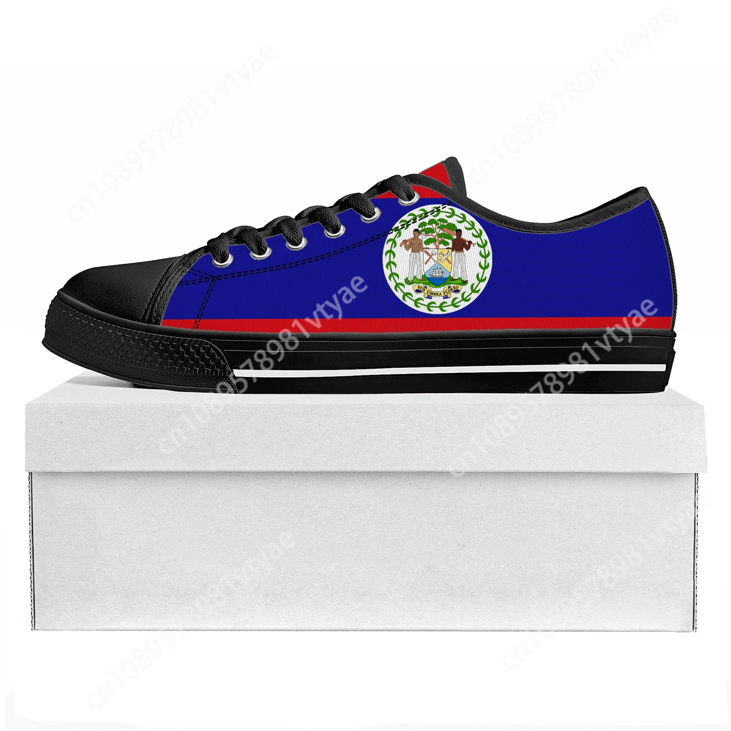 

Belizean Flag Low Top High Quality Sneakers Mens Womens Teenager Canvas Sneaker Belize Prode Casual Couple Shoes Custom Shoe