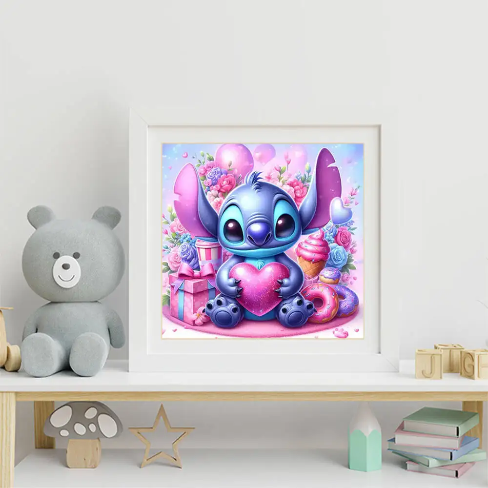 ديزني كامل مربع جولة الماس الفسيفساء غرزة الحيوان مناسبة للمبتدئين الماس اللوحة دونات DIY الكرتون ديكور المنزل