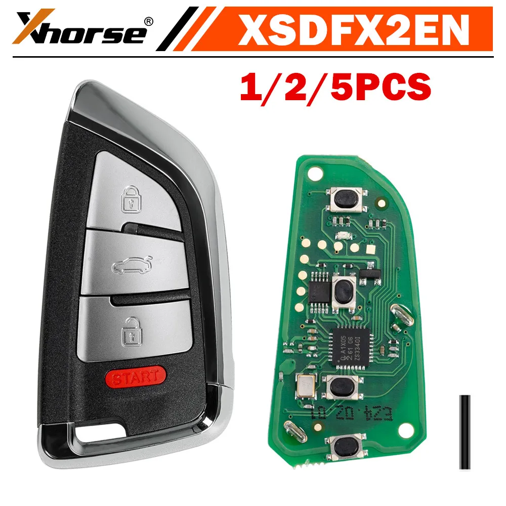 

1/2/5 шт. Xhorse XSDFX2EN умный нож с дистанционным управлением, стиль 4, работающий с мини-инструментом для ключей, Max Pro, Key Tool Plus Pad