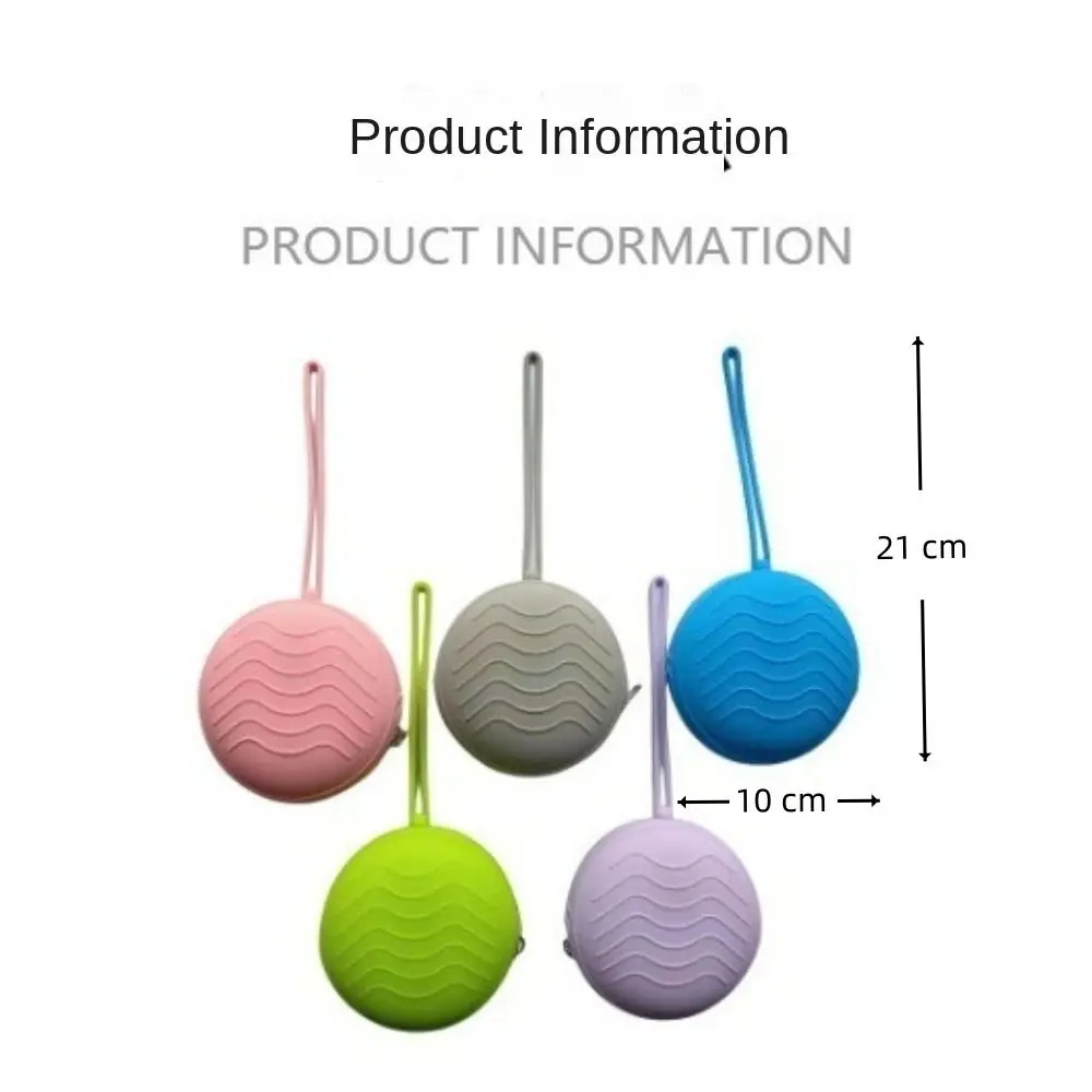 Nuovo porta ciuccio in silicone BPA gratuito portatile contenitore per succhietto accessori borsa portaoggetti per capezzoli rotondi per esterni